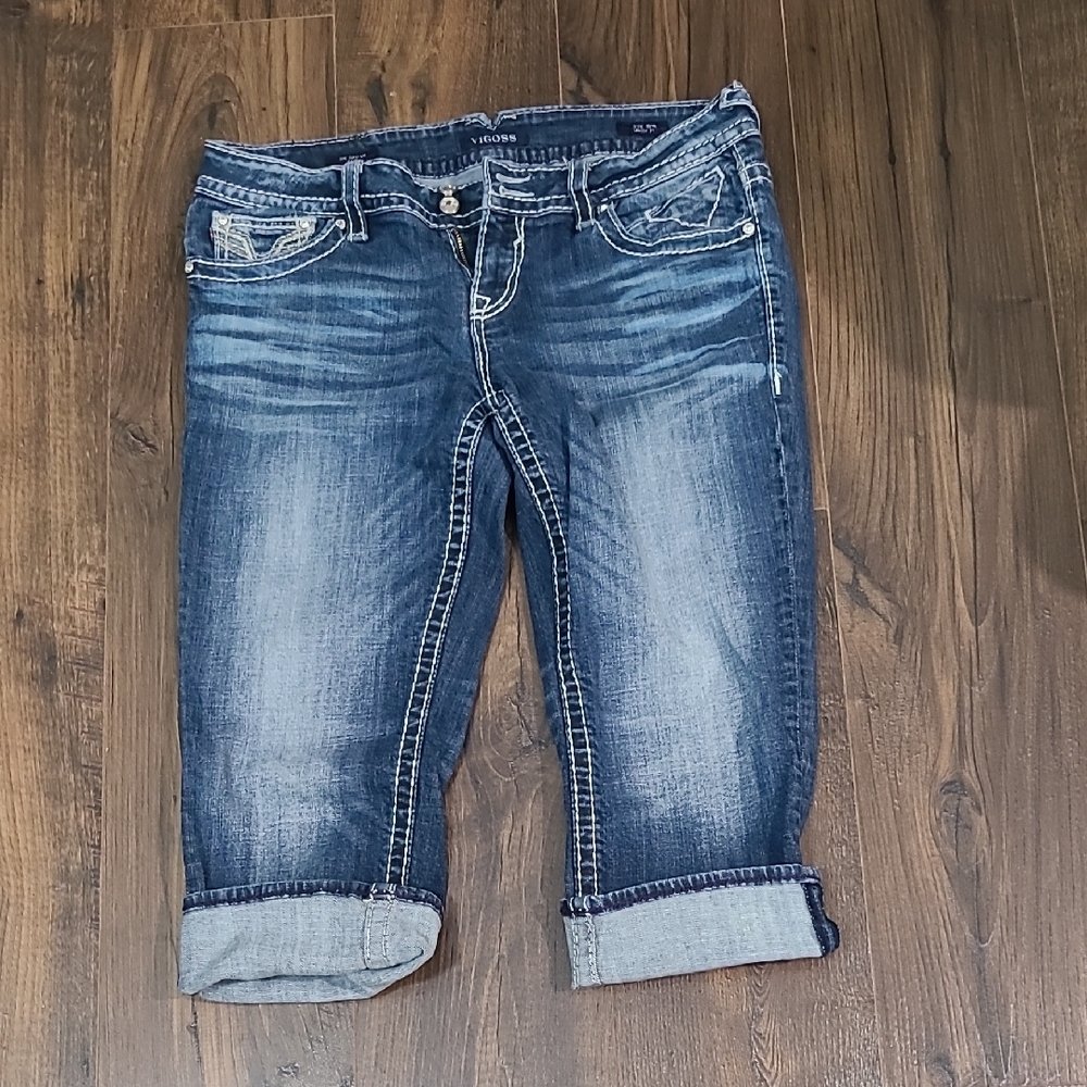 Vigoss Women's Dark Blue Cropped/Capri Jeans